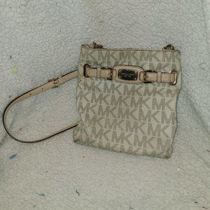 Michael Kors 35F2GHMC3B Hamilton Large Pvc Crossbody Handbag - Vanilla